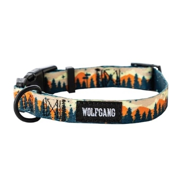 Picture of WOLFGANG MAN & BEAST WC-001-13 Wolfgang Heavy Duty, Adjustable Dog Collar with Quick Release Nylon Buckle for Walking & Training, Overland Print, Small (EA)