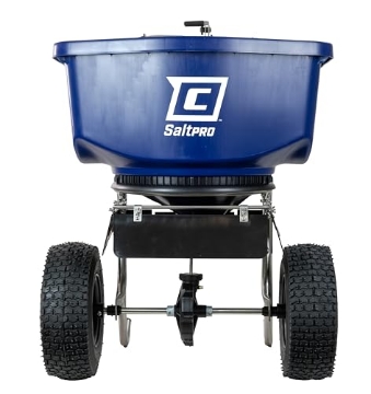 Picture of Chapin 88800B Chapin 88800B Spreader, Rock Salt, Ice Melt, Contractor, SaltPro, Walk Behind, Spiked Auger, Adjustable Baffles, 12" Tires, Enclosed Greased Gears, Ergo T-Handle, Weather-Resistant, Rain Cover, 100Lbs (EA)