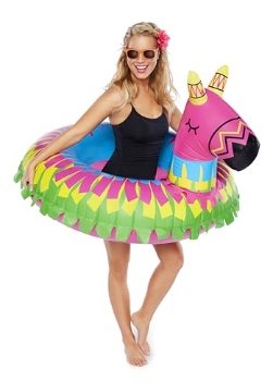 Picture of BML REC LLC BMPF-0033 BigMouth Giant Animal Pool Float, Inflatable Floatie Tube, Blow Up Swim Ring, Outdoor Summer Pool Party Water Toy - Donkey Pinata (EA)