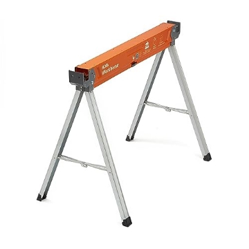 Picture of Bora PM-3350 BORA Workhorse Sawhorse - Single Piece Stand with Folding Legs, Metal Top for 2x4, Heavy Duty Pro Saw Horse for Woodworking, Carpenters, Contractors, PM-3350 (EA)