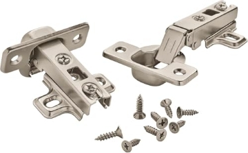 Picture of Amerock BP4611A14 Amerock | Cabinet Hinge | 2-9/16 inch (65 mm) Length Hinge | Nickel | 2 Pack | Self-Closing Hinge | Concealed Hinge | Cabinet Door Hinge (EA)