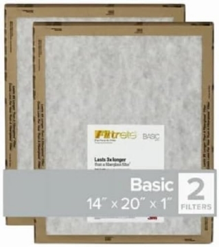Picture of Filtrete FPL05-2PK-24 3M FPL05-2PK-24 14x20x1 Flat Pan Filter - Quantity 2424 (PK-24-EA)