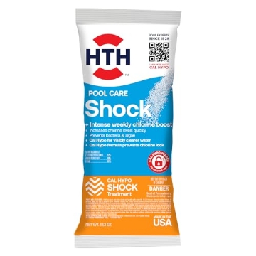 Picture of ARCH CHEMICAL 52031 HTH 52031 Swimming Pool Care Shock, Swimming Pool Chlorinator Boosts Chlorine Levels, Cal Hypo Formula, 13.3oz (1 Pack) (PK-18-EA)