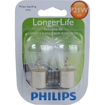 Picture of Philips Monitors P21WLLB2 Philips Automotive Lighting P21W LongerLife Miniature Bulb, 2 Pack,White,12498LLB2 (EA)