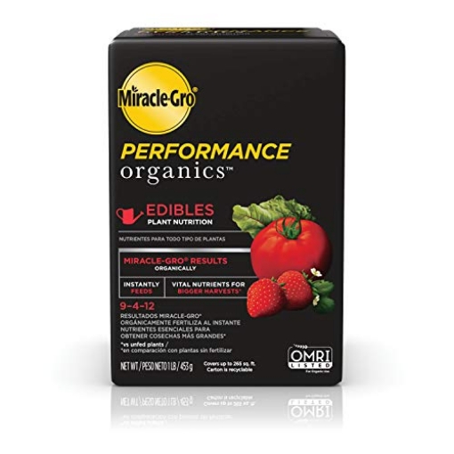 Picture of Miracle Gro 3005310 Miracle-Gro Performance Organics Edibles Plant Nutrition - Organic Plant Food Feeds Instantly, for Tomatoes, Vegetables, Herbs and Fruits, Promotes a Bountiful Harvest, 1 lb. (EA)