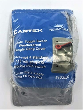 Picture of Cantex Industries 5133330B Weatherproof Cover, PVC Boxes (EA)