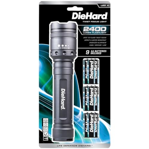 Picture of Dorcy 41-6124 DieHard 2,400 Lumen Precision Focus Flashlight, 41-6124, Grey (EA)
