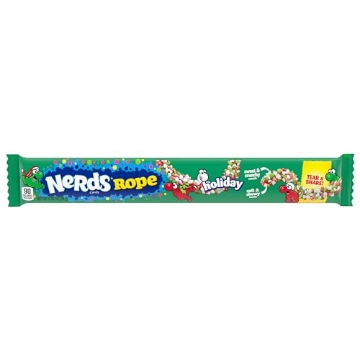 Picture of NERDS 04745 Nerds Holiday Ropes, 0.92oz - Individually Wrapped Holiday Classic Stocking Stuffer, Holiday Gifting and Decorating (PK-24-EA)