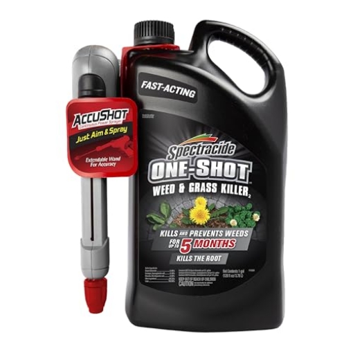 Picture of SPECTRUM PRODUCTS INC HG-97186 Spectracide One-Shot Weed & Grass Killer with AccuShot Sprayer, 1 Gallon, One Application Kills and Prevents Weeds for up to 5 Months (EA)