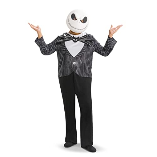 Picture of Disguise DG145699T Adaptive Jack Skellington Costume, Official Disney The Nightmare Before Christmas Costume, Adult Size (38-40) (EA)