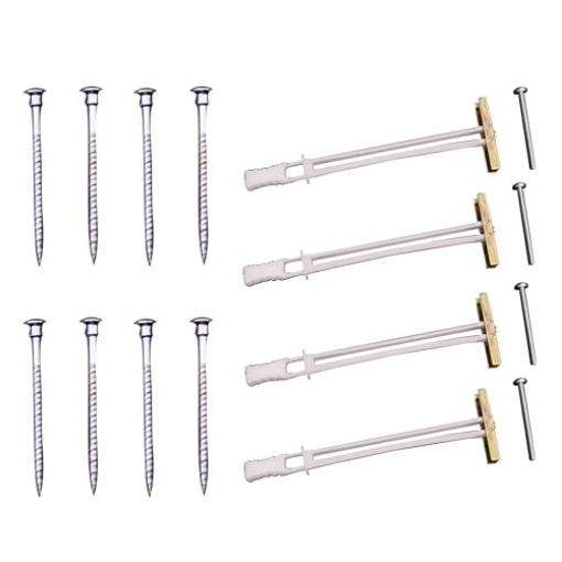 Picture of Easy Track RH1004 Easy Track RH1004 Hardware Pkg-Pins (16)/Screws (8)/Covers (8) Closet Storage, 24", Silver (EA)