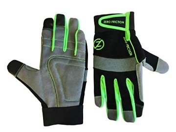 Picture of ZERO FRICTION LLC WG100011 Zero Friction Men's Universal-Fit Ultra Suede Work Gloves, Green (EA)