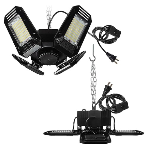 Picture of MAXLITE INC GL-054UB50 MaxLite LED Garage Light with Cord, 54W 120V, 5000K, Black Finish (EA)