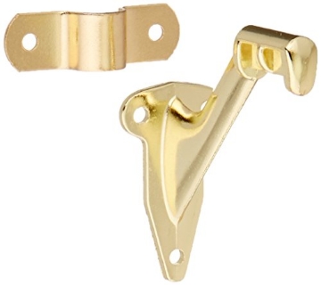 Picture of National/Spectrum Brands N830-131 NATIONAL MFG/SPECTRUM BRANDS HHI N830-131 Handrail Bracket, Polished Brass (EA)