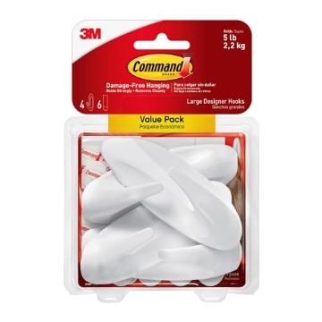 Picture of 3M 17083-4ES Command Hooks WHT 4PK (PK-4-EA)