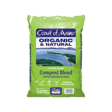 Picture of Coast Cutlery Co QD1000 Coast of Maine Organic & Natural Quoddy Blend Lobster & Crab Compost Blend - Premium Soil Amendment w/Composted Manure, Sphagnum Peat Moss, Lobster & Crab Shell Meal - Enhanced Drainage (1 cu ft) (EA)