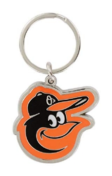 Picture of HILLMAN 711241 Hillman Baltimore Orioles Metal Silver Decorative Key Chain (PK-3-EA)