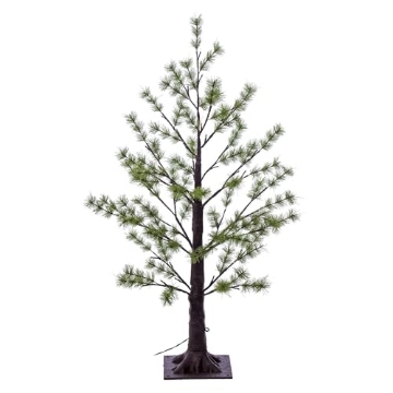 Picture of Vickerman X220630 Vickerman 3' Green Mini Pine Twig Tree, Warm White 3mm Wide Angle LED Lights. (EA)