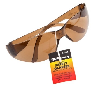 Picture of FORNEY INDUSTRIES INC 55330 Forney 55330 Safety Glasses, Starlite, Mocha (EA)