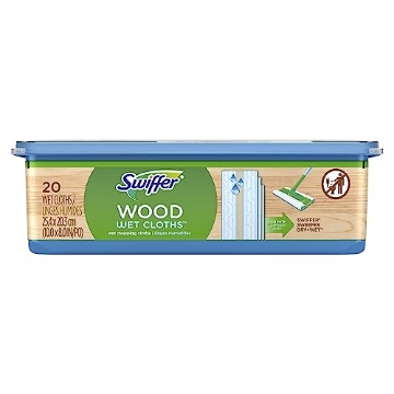Picture of Swiffer 80374071 Swiffer Sweeper Wet Wood Floor Mopping cloths, 20 count (EA)
