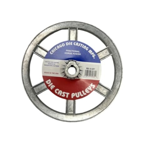 Picture of CHICAGO DIE CAST 800A6 Chicago Die Cast 800A6 8 in. Dia. 5/8" Bore Zinc Single V Grooved Pulley (EA)