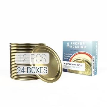 Picture of TECNOCAP HCR24TWL-G Tecnocap - 12 Wide Mouth Lids – Canning Lids for Mason Jars – Tight Seal & Leak Proof – 12 Pcs per box, 24 boxes per package. (PK-24-EA)