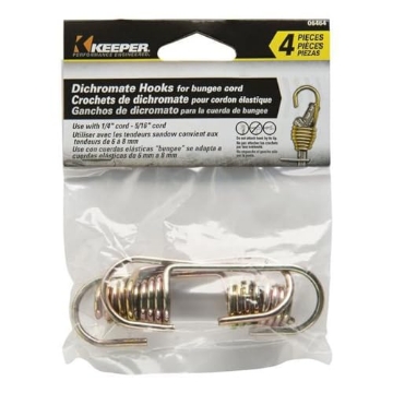 Picture of Keeper 06464 Keeper Gold Bungee Cord Hooks 1/4 in. L x 5/16 in. 1 pk (PK-10-EA)