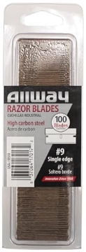 Picture of ALLWAY TOOLS INC SEB100VP ALLWAY SEB100VP #9 Single-Edge Razor Blades, 100 Pack Clamshell (PK-10-EA)