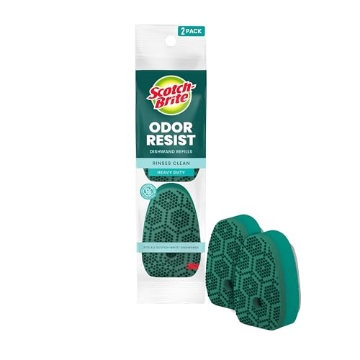 Picture of Scotch-Brite MMM48827 Scotch-Brite Odor Resist Heavy Duty Dishwand Refills , 2 each/pack, 7 packs/case (PK-2-EA)