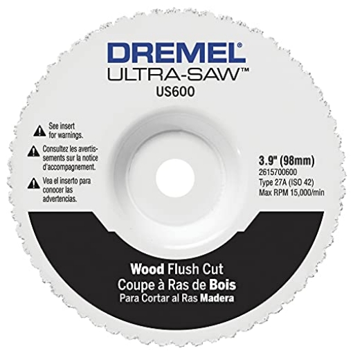 Picture of DREMEL(R) US600-01 Dremel US600-01 Ultra-Saw 4-Inch Wood Flush Cut Wheel, White (EA)