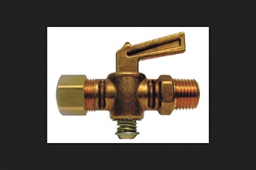 Picture of JMF COMPANY 4179933 Anderson Compression Valve Compression 1/4 in. x 1/8 in. Yellow Brass Bulk 30 psi 1/4 in. 1/8 in. (EA)