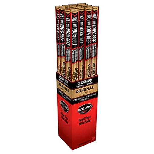 Picture of JCK 10000029376 Jack Links Original Beef Stick 1.84 oz. Pegged - Case of: 24;24 (PK-24-EA)