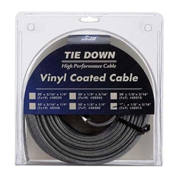 Picture of TIE DOWN ENGINEERING INC 50215 Tie Down 50215 Galvanized Cable (1/8" ID x 3/16" OD, 100 Foot Roll), Pack (EA)