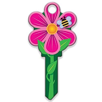 Picture of LUCKY LINE PRODUCTS INC B106K Lucky Line Key Shapes, FLOWER, House Key Blank, KW1/11, 1 Key (B106K) (PK-5-EA)