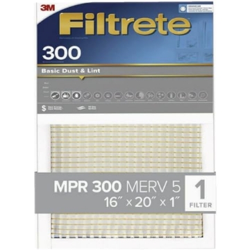 Picture of Filtrete 319-4 Filtrete 319-4 12x20 x 1 In. Basic Dust & Lint Pleated Furnace Air Filter, Gray, MPR 300, 3 Months - Quantity 4 (PK-4-EA)