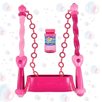 Picture of MAXX BUBBLES 320321 Sunny Days Entertainment Pink Princess Bubble Wand Kit | Outdoor Toy for Kids | Includes Two Spin Streamers with Bubble Solution and Dipping Tray (EA)