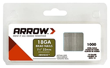 Picture of ARROW FASTENER CO LLC BN1820CS Arrow Fastener BN1820 Genuine 1-1/4-Inch, 18 Gauge Brads (EA)