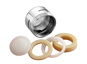 Picture of Plumb Pak PP800-1 Plumb Pak PP800-1 PlumPak Dual Threaded Slotted Faucet Aerator, Male X 15/16-27 Female, No Size, Chrome (EA)