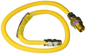 Picture of Eastman Kodak Company 10YE52V036B BrassCraft CSSL47R-36 P Craft Straight Connector, 1/2 in, Mip, 36 in L, 33400 Natural, 53440 Btuh Propane Gas, Brass (EA)