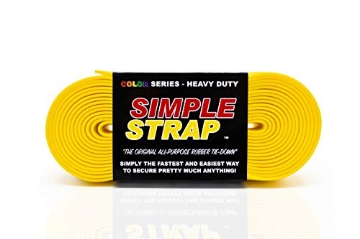 Picture of EEZEE STRAP LLC SS-2-YLW Simple Strap, The Original All Purpose Rubber Tie Down, 3mm Heavy Duty (1000 PSI), Yellow (EA)