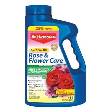 Picture of SBM LIFE SCIENCE CORP 701100A BioAdvanced 701100A 2 In 1 Rose Fertilizer and Flower Care Systemic Granules II Insect Killer, 5-Pound (EA)