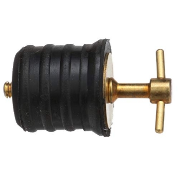 Picture of ATTWOOD MARI 18861 Seachoice Twist-Turn 1.25 in. Marine Boat Brass Drain Plug w/Neoprene Seal (EA)