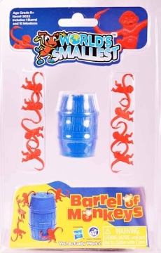 Picture of WORLDS SMALLEST 5032 Super Impulse World's Smallest Barrel of Monkey (EA)
