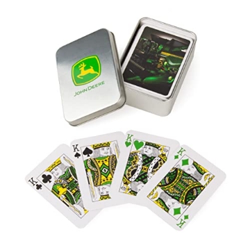 Picture of TOMY INTERNATIONAL 47415 John Deere Playing Cards – Standard Playing Card Deck with Collector’s Tin – Family Game Fun for Ages 6+ (PK-12-EA)