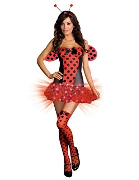 Picture of DREAMGEAR RL6406XL Light Me Up Ladybug Costume - X-Large - Dress Size 14-16 (EA)