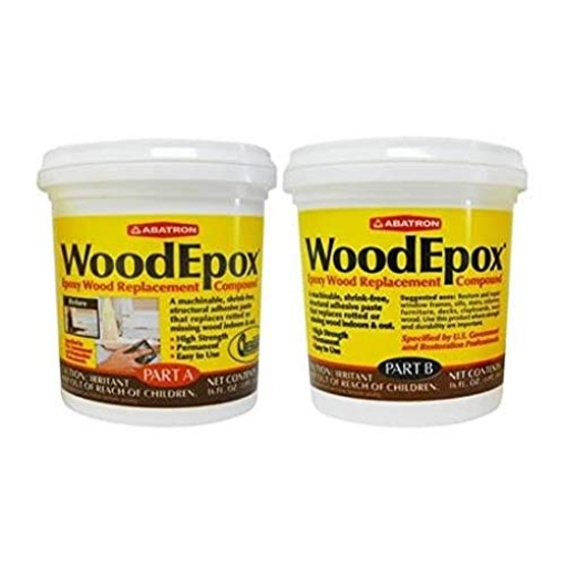 Picture of UC COATINGS LLC WE2PKR Abatron WoodEpox Kit - 2 Pint - 2-Part Structural Epoxy Adhesive Filler - Wood Filler Putty (EA)