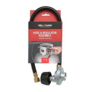 Picture of BEAR PAW PRODUCTS INC 00360ACE Grill Mark 21-Inch Propane Hose with Regulator – Universal Replacement for Gas Grills, BBQ, Camping Stoves & Fire Pits – Durable Rubber Hose with Type 1 (QCC1) Connector (PK-4-EA)