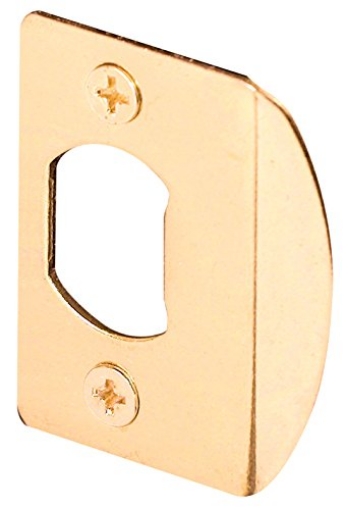 Picture of Prime E 2307 Prime-Line E 2307 Brass Standard Door Lock Residential Strike Plate (Single Pack) (EA)