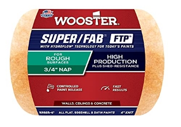 Picture of WOOSTER RR925-4 The Wooster Brush Company RR925-4 Super Fab FTP Roller Cover 3/4-Inch Nap (EA)