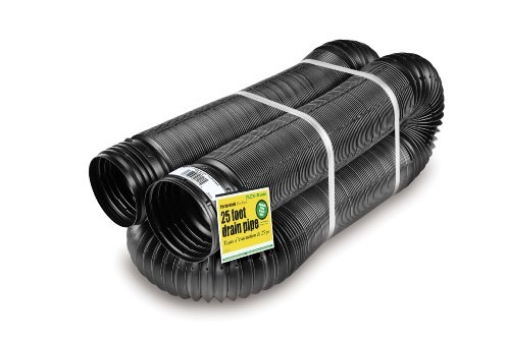 Picture of FLEX-DRAIN 51310 Flex-Drain 51310 Flexible/Expandable Landscaping Drain Pipe, Perforated, 4-Inch by 25-Feet (EA)